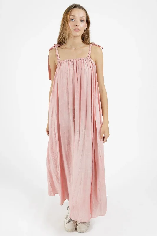 Plus Size Women Dress with a Flattering A - Line Cut for Comfort and Style Plus Size Women Dress with a Flattering A - Line Cut for Comfort and Style Bowie Pink Tie Shoulder Maxi Dress Plus Size Women Dress with a Flattering A - Line Cut for Comfort and Style Plus Size Women Dress with a Flattering A - Line Cut for Comfort and Style Bowie Pink Tie Shoulder Maxi Dress