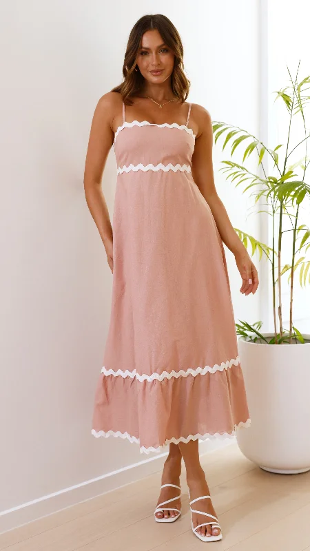 Long - Sleeve Women Dress in Velvet for a Luxurious Winter Look Long - Sleeve Women Dress in Velvet for a Luxurious Winter Look Brodey Midi Dress - Blush / White Long - Sleeve Women Dress in Velvet for a Luxurious Winter Look Long - Sleeve Women Dress in Velvet for a Luxurious Winter Look Brodey Midi Dress - Blush / White