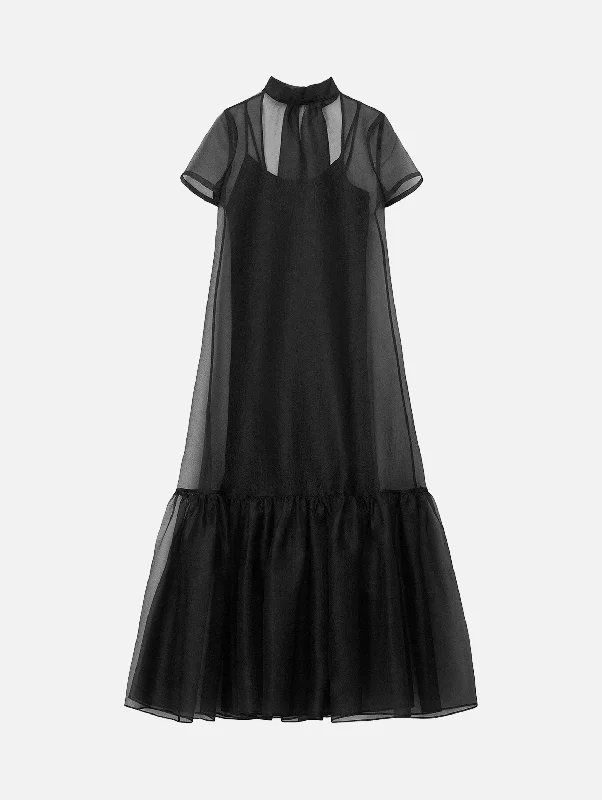 Maxi Women Dress with Floral Print for a Bohemian Vibe Maxi Women Dress with Floral Print for a Bohemian Vibe Calluna Dress in Black