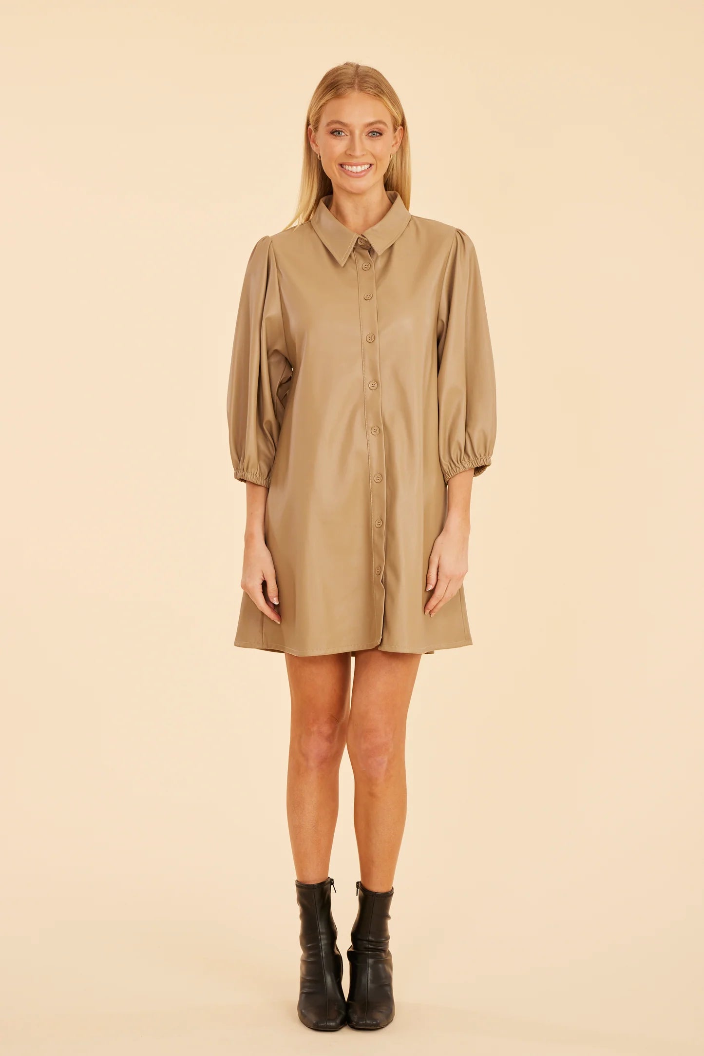 Wrap - Style Women Dress with Adjustable Fit for All Body Types Wrap - Style Women Dress with Adjustable Fit for All Body Types Camille Dress in Taupe Wrap - Style Women Dress with Adjustable Fit for All Body Types Wrap - Style Women Dress with Adjustable Fit for All Body Types Camille Dress in Taupe