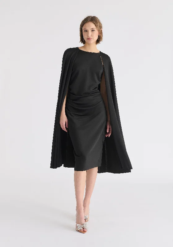 Off - the - Shoulder Women Dress for a Romantic and Feminine Look Off - the - Shoulder Women Dress for a Romantic and Feminine Look Cape Sleeves Dress with Waist Details Off - the - Shoulder Women Dress for a Romantic and Feminine Look Off - the - Shoulder Women Dress for a Romantic and Feminine Look Cape Sleeves Dress with Waist Details
