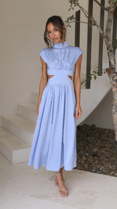 Lace - Embellished Women Dress for an Elegant and Sophisticated Appearance Lace - Embellished Women Dress for an Elegant and Sophisticated Appearance Cindie Midi Dress - Blue Lace - Embellished Women Dress for an Elegant and Sophisticated Appearance Lace - Embellished Women Dress for an Elegant and Sophisticated Appearance Cindie Midi Dress - Blue