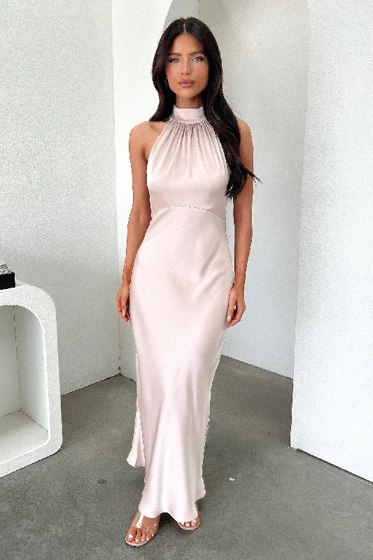 Strapless Women Dress with a Built - in Bra for Comfort and Support Strapless Women Dress with a Built - in Bra for Comfort and Support Daphne Dress - Champagne Strapless Women Dress with a Built - in Bra for Comfort and Support Strapless Women Dress with a Built - in Bra for Comfort and Support Daphne Dress - Champagne