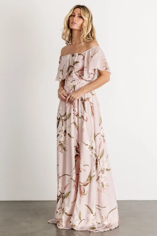 Sleeveless Women Dress in Bright Colors for Summer Parties Sleeveless Women Dress in Bright Colors for Summer Parties Daphne Off Shoulder Maxi Dress | Mauve Floral Sleeveless Women Dress in Bright Colors for Summer Parties Sleeveless Women Dress in Bright Colors for Summer Parties Daphne Off Shoulder Maxi Dress | Mauve Floral