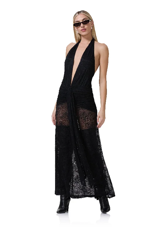 Halter Neck Women Dress to Show Off the Shoulders and Neckline Halter Neck Women Dress to Show Off the Shoulders and Neckline Heidi Lace Dress - Noir Halter Neck Women Dress to Show Off the Shoulders and Neckline Halter Neck Women Dress to Show Off the Shoulders and Neckline Heidi Lace Dress - Noir