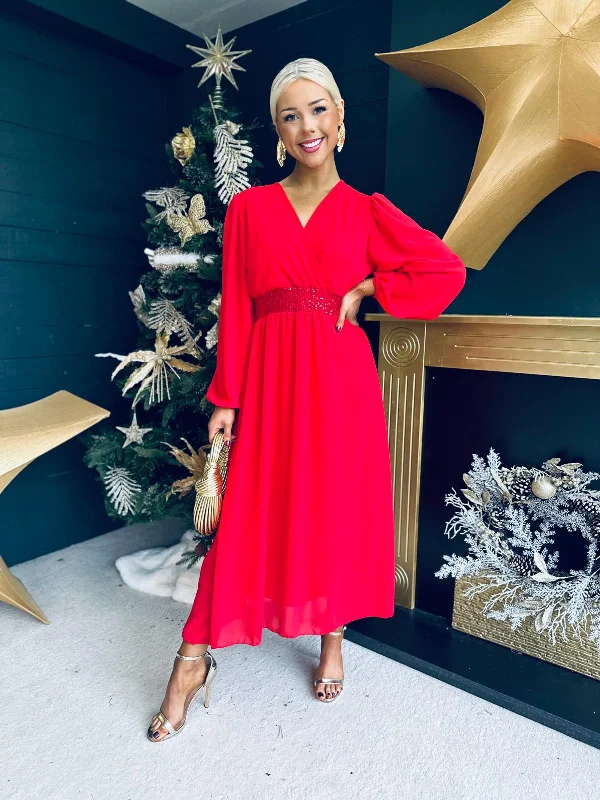Plus Size Women Dress with a Flattering A - Line Cut for Comfort and Style Plus Size Women Dress with a Flattering A - Line Cut for Comfort and Style Julia Sequin Banded Midi Dress Red Plus Size Women Dress with a Flattering A - Line Cut for Comfort and Style Plus Size Women Dress with a Flattering A - Line Cut for Comfort and Style Julia Sequin Banded Midi Dress Red