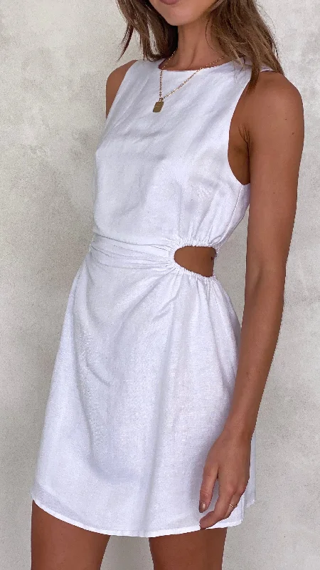 Sheath Women Dress with a Tailored Fit for a Professional Look Sheath Women Dress with a Tailored Fit for a Professional Look Mandi Mini Dress - White Sheath Women Dress with a Tailored Fit for a Professional Look Sheath Women Dress with a Tailored Fit for a Professional Look Mandi Mini Dress - White