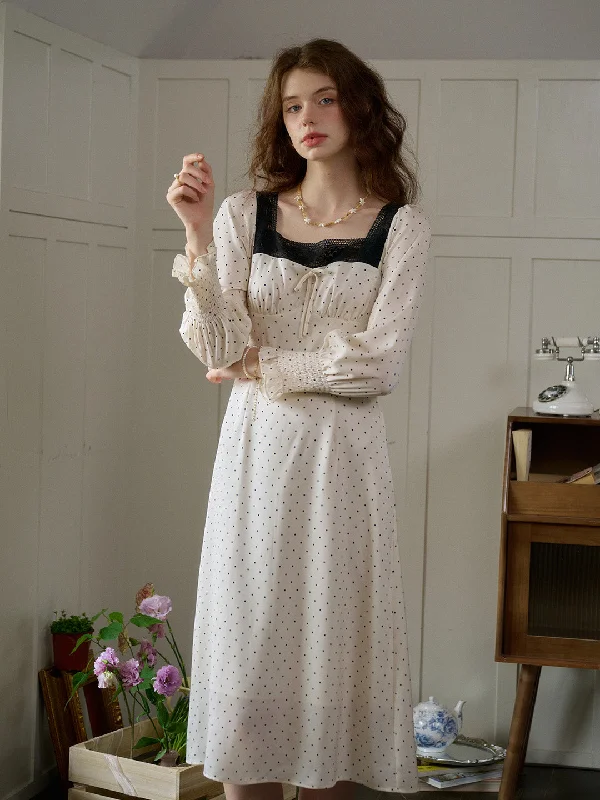 Mermaid - Style Women Dress with a Fitted Silhouette for Special Occasions Mermaid - Style Women Dress with a Fitted Silhouette for Special Occasions 【Black Friday】Mazie Square Collar Polka Dots Contrasting Lace-up Dress Mermaid - Style Women Dress with a Fitted Silhouette for Special Occasions Mermaid - Style Women Dress with a Fitted Silhouette for Special Occasions 【Black Friday】Mazie Square Collar Polka Dots Contrasting Lace-up Dress