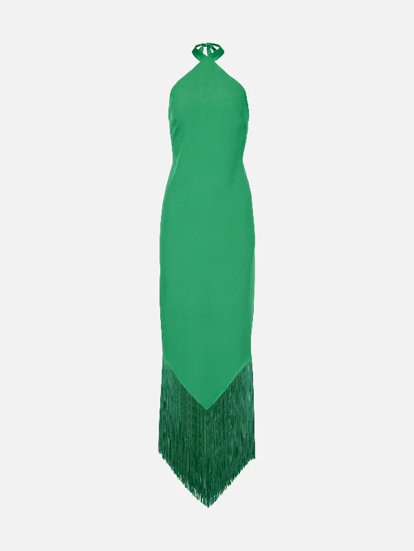 Off - the - Shoulder Women Dress for a Romantic and Feminine Look Off - the - Shoulder Women Dress for a Romantic and Feminine Look Nina Halter Dress in Emerald Green