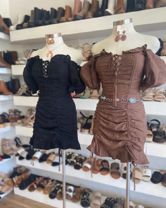 Mermaid - Style Women Dress with a Fitted Silhouette for Special Occasions Mermaid - Style Women Dress with a Fitted Silhouette for Special Occasions Off Shoulder Eyelet Dress Mermaid - Style Women Dress with a Fitted Silhouette for Special Occasions Mermaid - Style Women Dress with a Fitted Silhouette for Special Occasions Off Shoulder Eyelet Dress