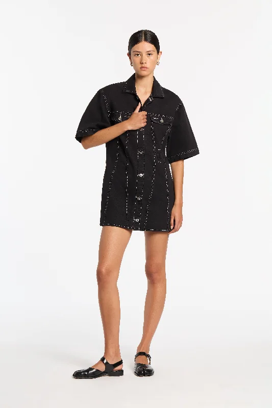 Wrap - Style Women Dress with Adjustable Fit for All Body Types Wrap - Style Women Dress with Adjustable Fit for All Body Types Orlan Denim Shirt Dress