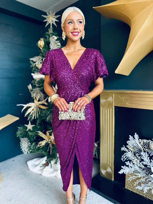 Long - Sleeve Women Dress in Velvet for a Luxurious Winter Look Long - Sleeve Women Dress in Velvet for a Luxurious Winter Look Preslee Detailed Sequin Dress Plum Long - Sleeve Women Dress in Velvet for a Luxurious Winter Look Long - Sleeve Women Dress in Velvet for a Luxurious Winter Look Preslee Detailed Sequin Dress Plum