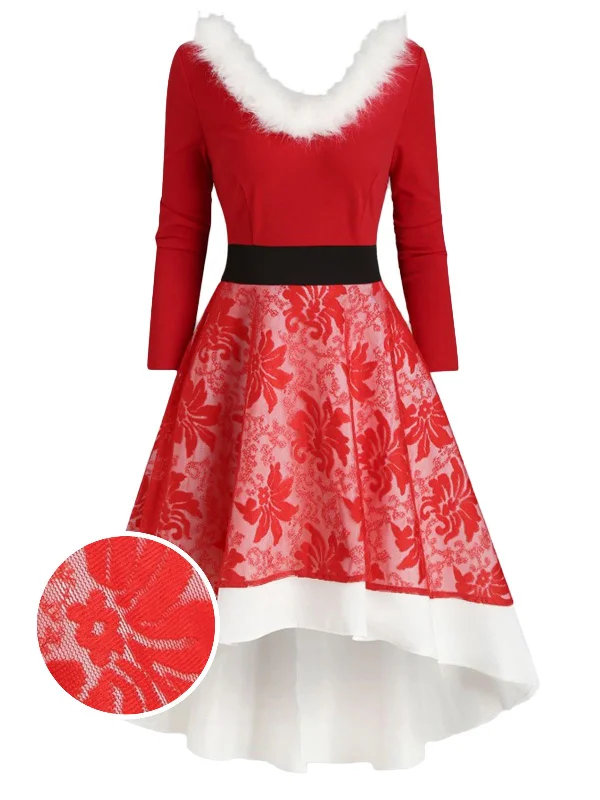 Ruffled Women Dress with Multiple Layers for a Playful and Girly Style Ruffled Women Dress with Multiple Layers for a Playful and Girly Style Red 1950s Lace Patchwork Furry Dress Ruffled Women Dress with Multiple Layers for a Playful and Girly Style Ruffled Women Dress with Multiple Layers for a Playful and Girly Style Red 1950s Lace Patchwork Furry Dress