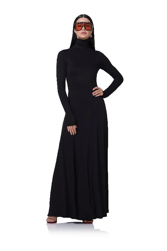 Mermaid - Style Women Dress with a Fitted Silhouette for Special Occasions Mermaid - Style Women Dress with a Fitted Silhouette for Special Occasions Regina Dress - Noir Mermaid - Style Women Dress with a Fitted Silhouette for Special Occasions Mermaid - Style Women Dress with a Fitted Silhouette for Special Occasions Regina Dress - Noir