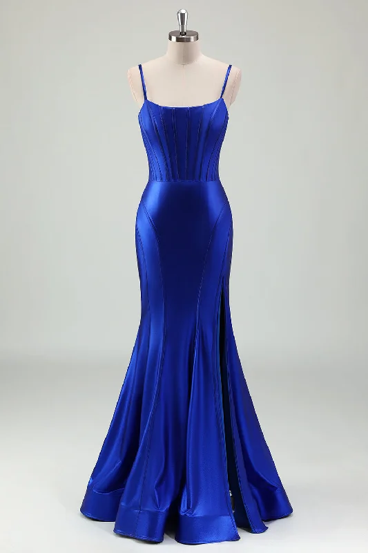 Sleeveless Women Dress in Bright Colors for Summer Parties Sleeveless Women Dress in Bright Colors for Summer Parties Royal Blue Mermaid Spaghetti Straps Corset Satin Long Prom Dress with Slit Sleeveless Women Dress in Bright Colors for Summer Parties Sleeveless Women Dress in Bright Colors for Summer Parties Royal Blue Mermaid Spaghetti Straps Corset Satin Long Prom Dress with Slit