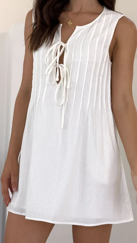 Wrap - Style Women Dress with Adjustable Fit for All Body Types Wrap - Style Women Dress with Adjustable Fit for All Body Types Sahara Mini Dress - White Wrap - Style Women Dress with Adjustable Fit for All Body Types Wrap - Style Women Dress with Adjustable Fit for All Body Types Sahara Mini Dress - White