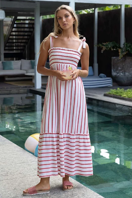 Maxi Women Dress with Floral Print for a Bohemian Vibe Maxi Women Dress with Floral Print for a Bohemian Vibe Santos Pink Stripe Shirred Midi Dress Maxi Women Dress with Floral Print for a Bohemian Vibe Maxi Women Dress with Floral Print for a Bohemian Vibe Santos Pink Stripe Shirred Midi Dress