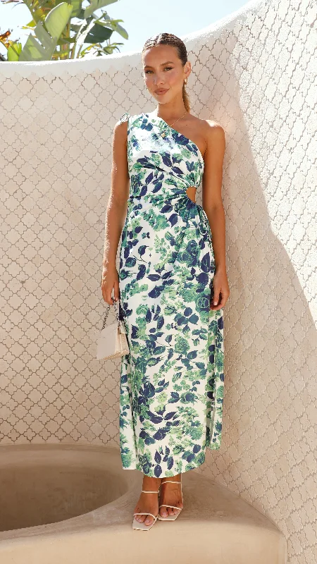 Pleated Women Dress with a Timeless and Elegant Texture Pleated Women Dress with a Timeless and Elegant Texture Sara Maxi Dress - Green / Blue Floral Pleated Women Dress with a Timeless and Elegant Texture Pleated Women Dress with a Timeless and Elegant Texture Sara Maxi Dress - Green / Blue Floral
