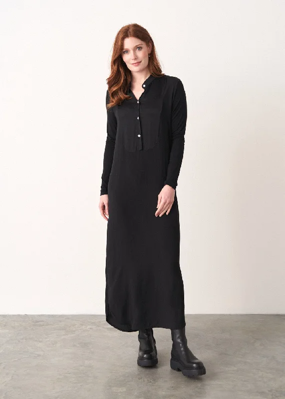 Maxi Women Dress with Floral Print for a Bohemian Vibe Maxi Women Dress with Floral Print for a Bohemian Vibe TULLY SOFT TUXEDO FRONT DRESS