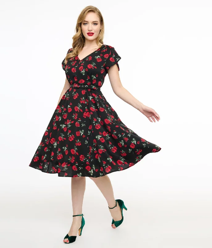 Printed Abstract Women Dress for a Modern and Artistic Appeal Printed Abstract Women Dress for a Modern and Artistic Appeal Unique Vintage 1940s Black & Red Floral Print Tulip Sleeve Swing Dress Printed Abstract Women Dress for a Modern and Artistic Appeal Printed Abstract Women Dress for a Modern and Artistic Appeal Unique Vintage 1940s Black & Red Floral Print Tulip Sleeve Swing Dress