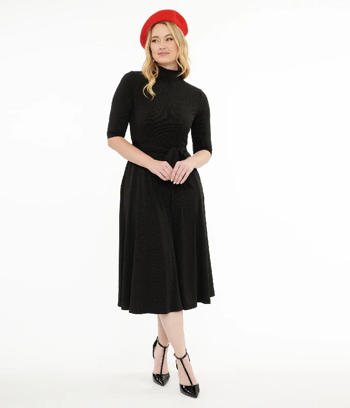 Pleated Women Dress with a Timeless and Elegant Texture Pleated Women Dress with a Timeless and Elegant Texture Unique Vintage 1950s Black Turtleneck Midi Dress Pleated Women Dress with a Timeless and Elegant Texture Pleated Women Dress with a Timeless and Elegant Texture Unique Vintage 1950s Black Turtleneck Midi Dress