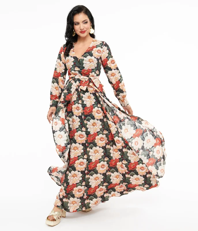 Long - Sleeve Women Dress in Velvet for a Luxurious Winter Look Long - Sleeve Women Dress in Velvet for a Luxurious Winter Look Unique Vintage 1970s White & Red Floral Farrah Maxi Dress Long - Sleeve Women Dress in Velvet for a Luxurious Winter Look Long - Sleeve Women Dress in Velvet for a Luxurious Winter Look Unique Vintage 1970s White & Red Floral Farrah Maxi Dress