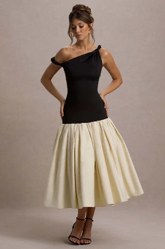 Shift Women Dress with a Simple and Classic Design for Everyday Wear Shift Women Dress with a Simple and Classic Design for Everyday Wear Whitley | Black & Cream Twist-Neck Drop-Waist Midi Dress Shift Women Dress with a Simple and Classic Design for Everyday Wear Shift Women Dress with a Simple and Classic Design for Everyday Wear Whitley | Black & Cream Twist-Neck Drop-Waist Midi Dress