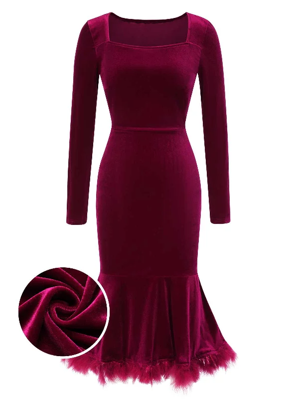 Shift Women Dress with a Simple and Classic Design for Everyday Wear Shift Women Dress with a Simple and Classic Design for Everyday Wear Wine Red 1930s Squared Neck Velvet Mermaid Dress Shift Women Dress with a Simple and Classic Design for Everyday Wear Shift Women Dress with a Simple and Classic Design for Everyday Wear Wine Red 1930s Squared Neck Velvet Mermaid Dress